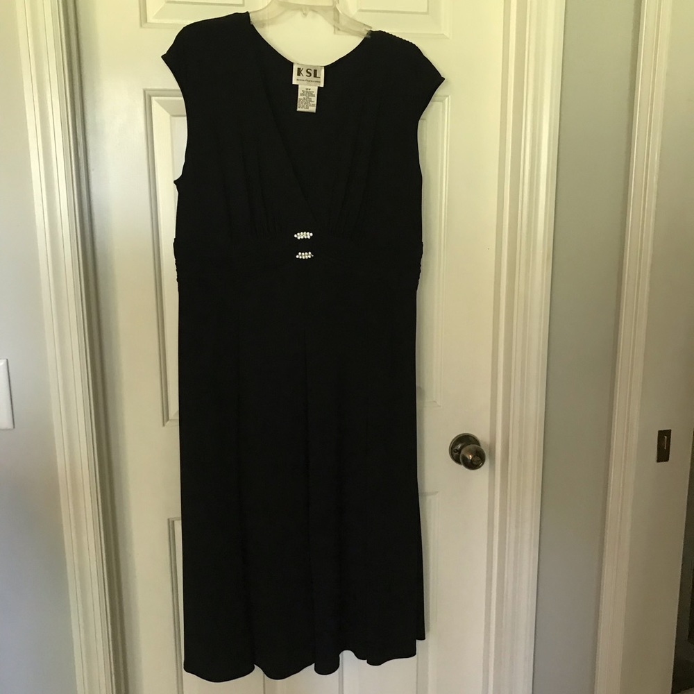 Karin Stevens Black Knit Dress